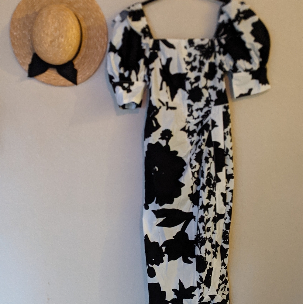 Christopher John Rogers Black White Dress sz. 4 - Picture 5 of 15